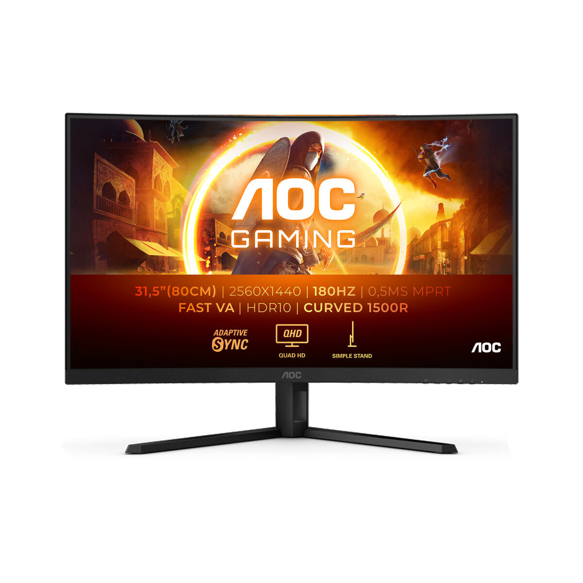 AOC CQ32G4VE 31.5p Curved 2560x1440 0.5ms HDMI DP Black/Grey