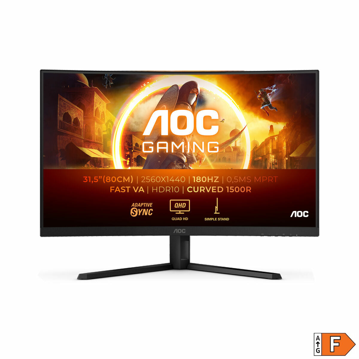 AOC CQ32G4VE 31.5p Curved 2560x1440 0.5ms HDMI DP Black/Grey