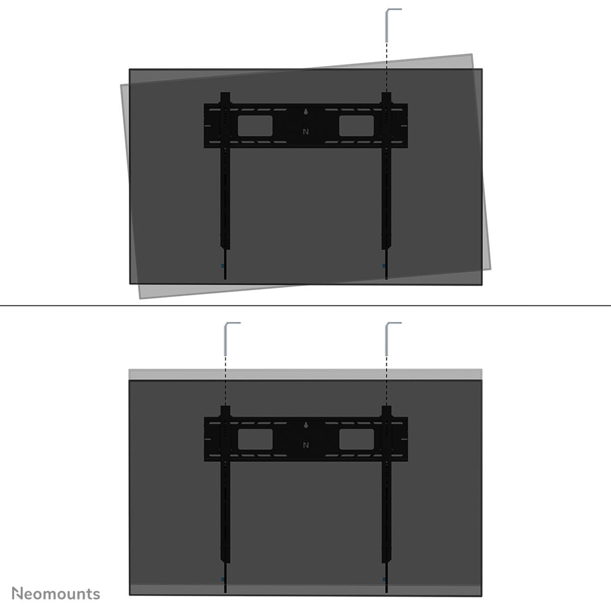 NEOMOUNTS WL30-750BL18 Support mural fixe pour écran 43-98p- robuste - verrouillable - installation rapide - TÌV