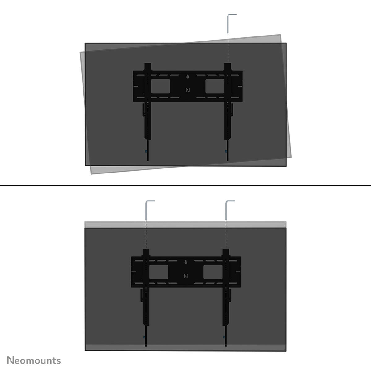 NEOMOUNTS WL30-750BL16 Support mural fixe pour écran 42-86p- robuste - verrouillable - installation rapide - TÌV