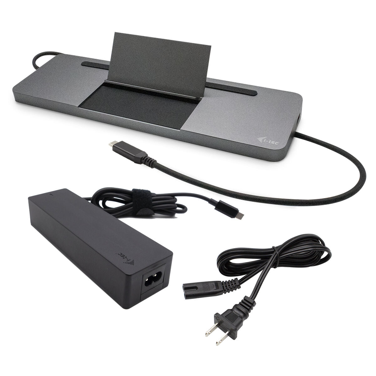 I-TEC USB-C Metal 4K 3xDisplay DS 1xHDMI1xVGA1xDP 1xSD+1xmicroSD CR 1xGLAN 1x3.5mmAudio 2xUSB 3.0 2xUSB 2.0 1xUSB-C PD+ Charger 100W
