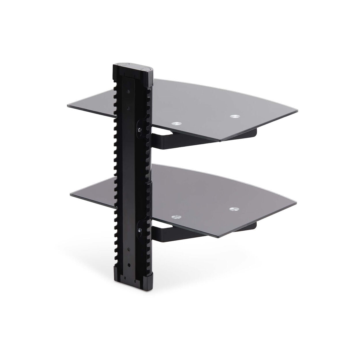 Dual Floating Wall-Mounted AV Shelves