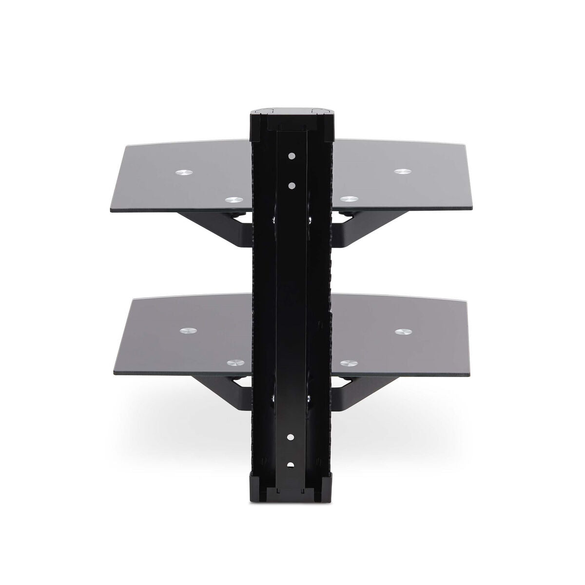 Dual Floating Wall-Mounted AV Shelves