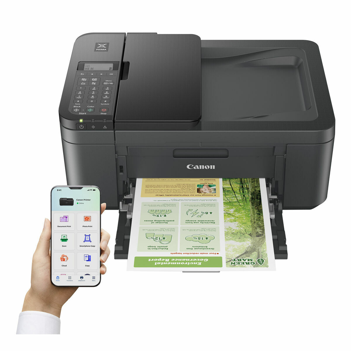 CANON PIXMA TR4755i MFP colour inkjet A4 6.4ppm Copy 8.8ipm Print 100sheets USB Wi-Fi Black
