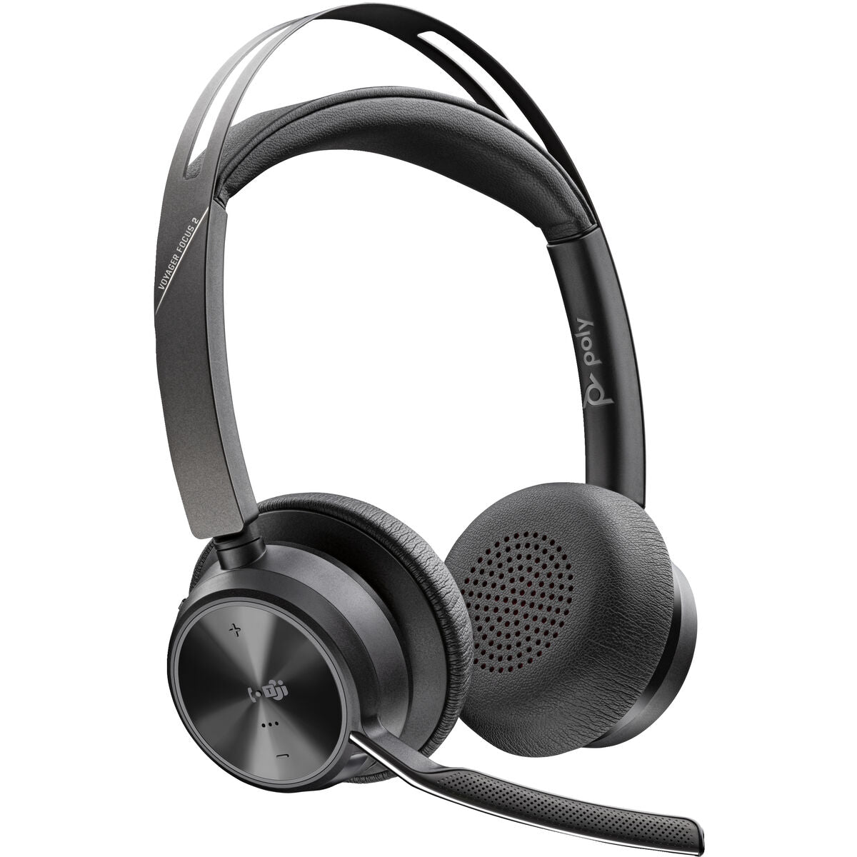 HP Poly Voyager Focus 2 Microsoft Teams Certified USB-C Bluetooth Headset +USB-C/A Adapter + Charging Stand No localization