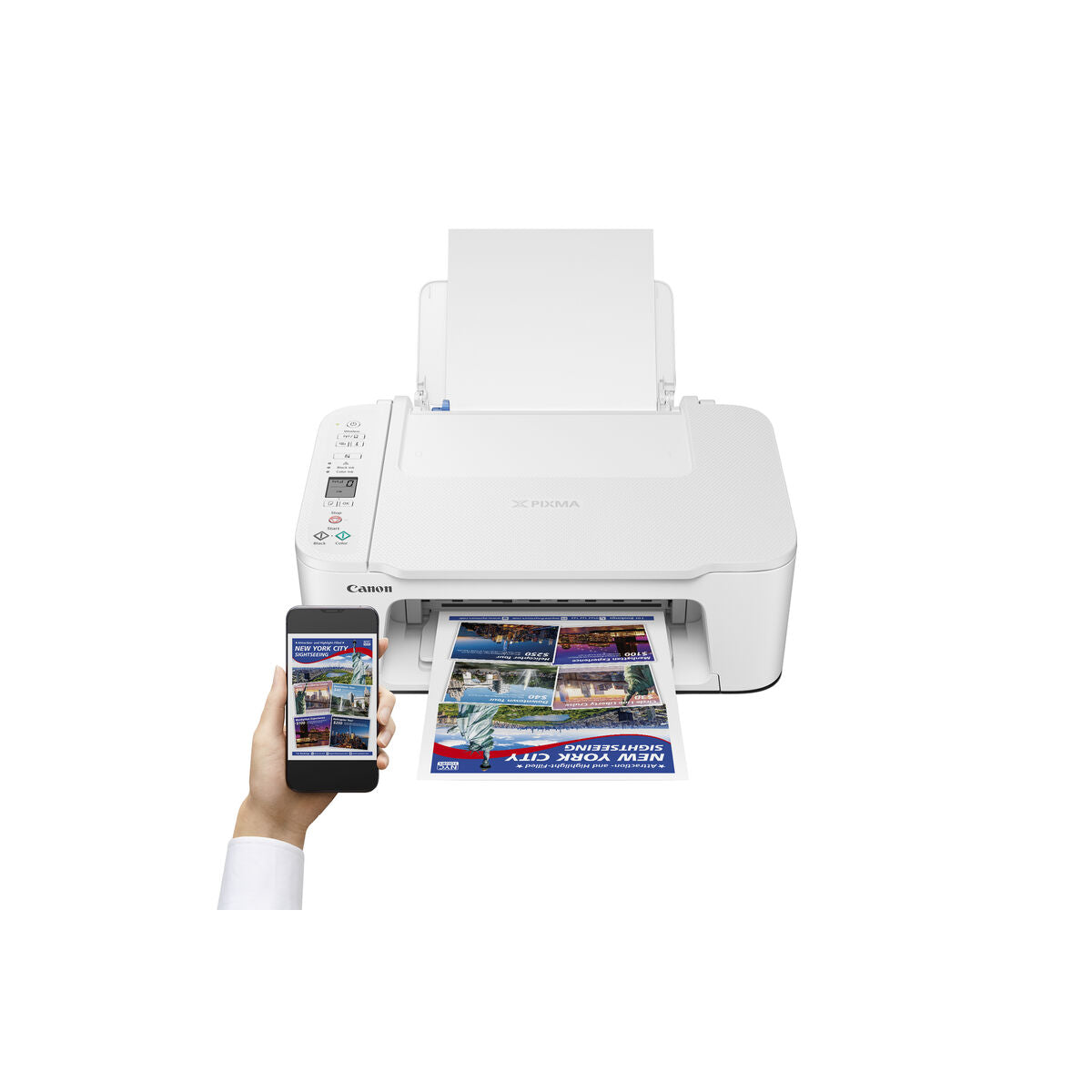 CANON PIXMA TS3751i MFP colour inkjet Legal 216x356mm A4 7.7ipm Print 60sheets Wi-Fi USB White