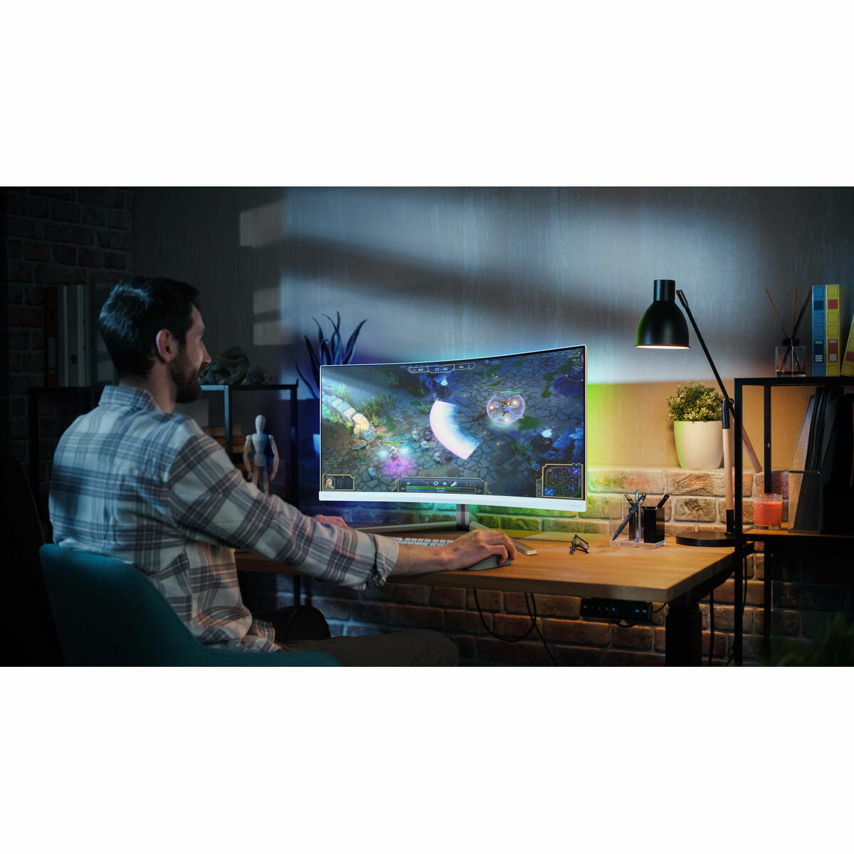 PHILIPS Evnia 5000 34M2C5501A - Ecran Gaming -  incurvé - 34" - 3440 x 1400 WQHD @ 180 Hz - 0.5 ms - VA - 300cd/m² - HDR400 - 2xHDMI