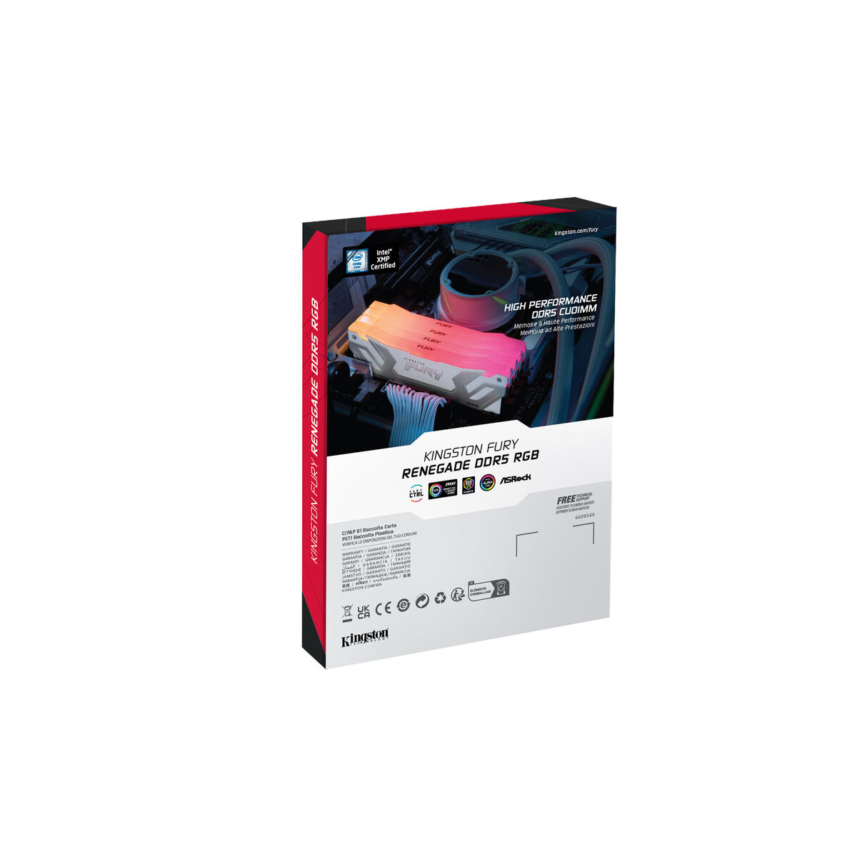 KINGSTON 48Go 8400MT/s DDR5 CL40 CUDIMM Kit of 2 FURY Renegade RGB White XMP