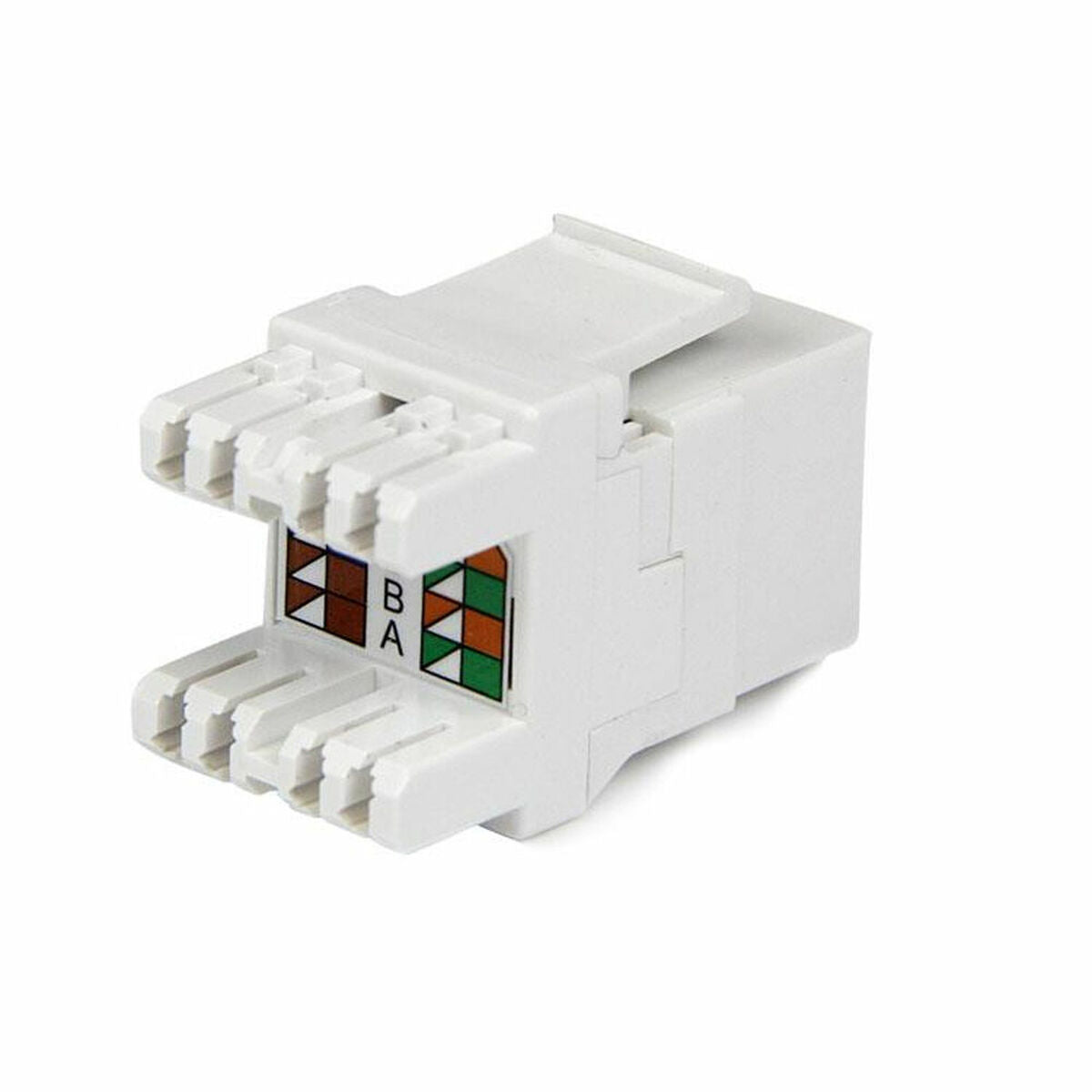 180 Cat 6 Keystone Wall Jack - White