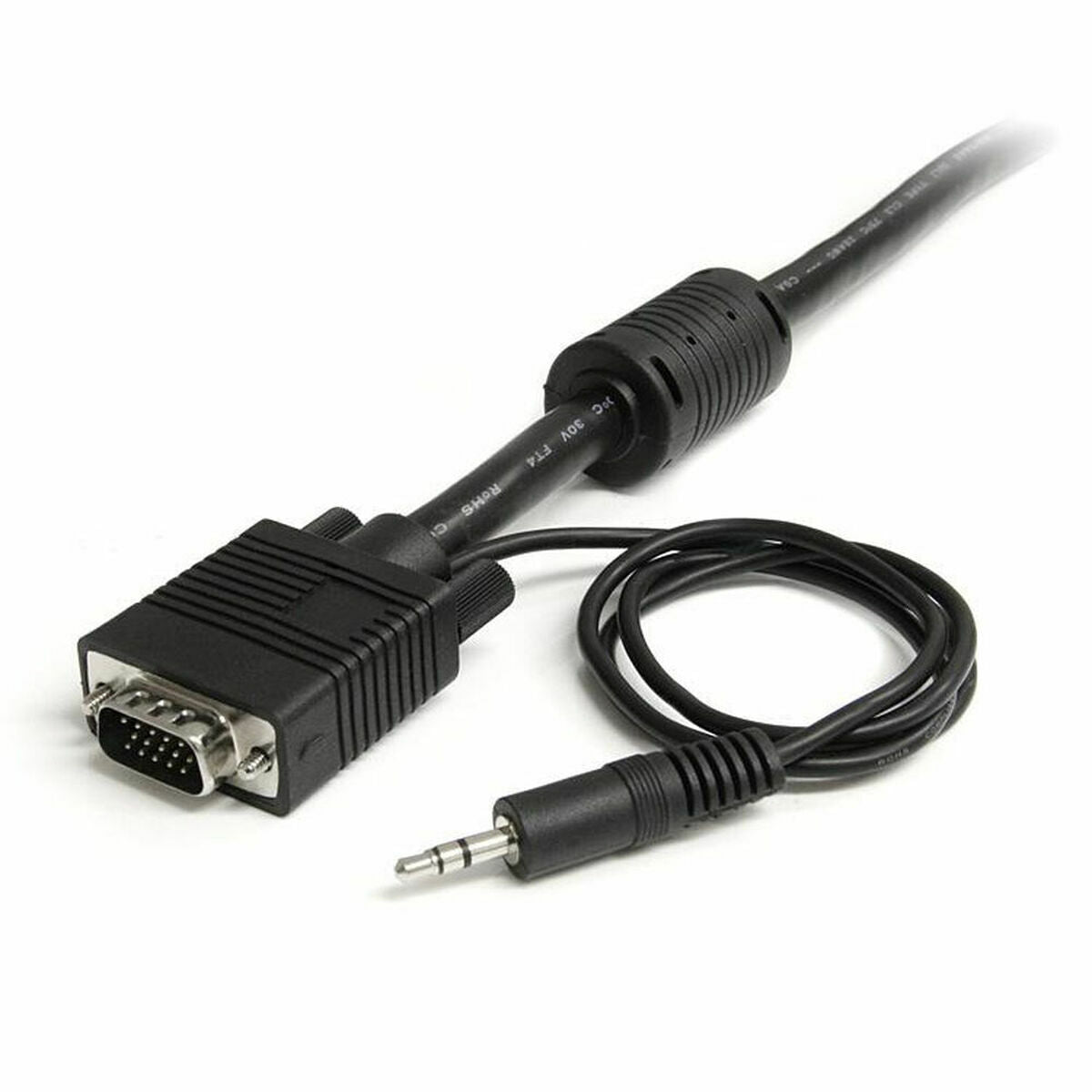5m High Res Monitor VGA Cable w/Audio