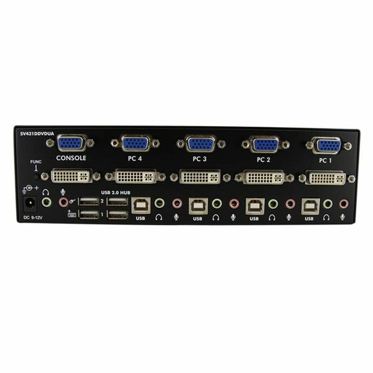 4 Port DVI VGA Dual Monitor KVM Switch