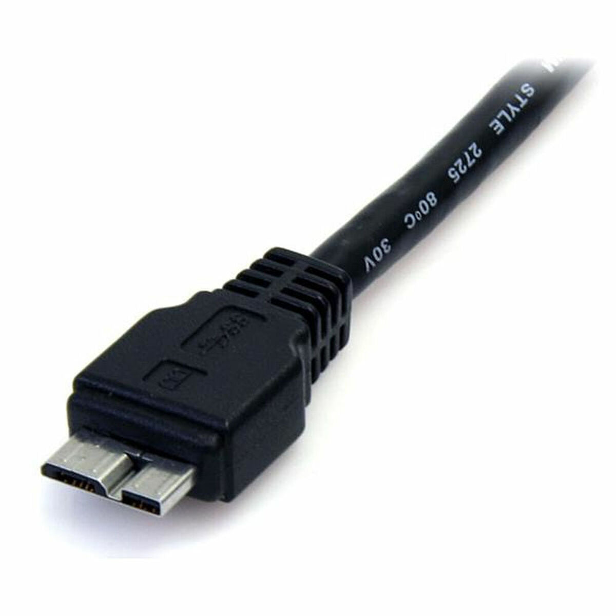 0.5m 1.5ft Black USB 3.0 Micro B Cable