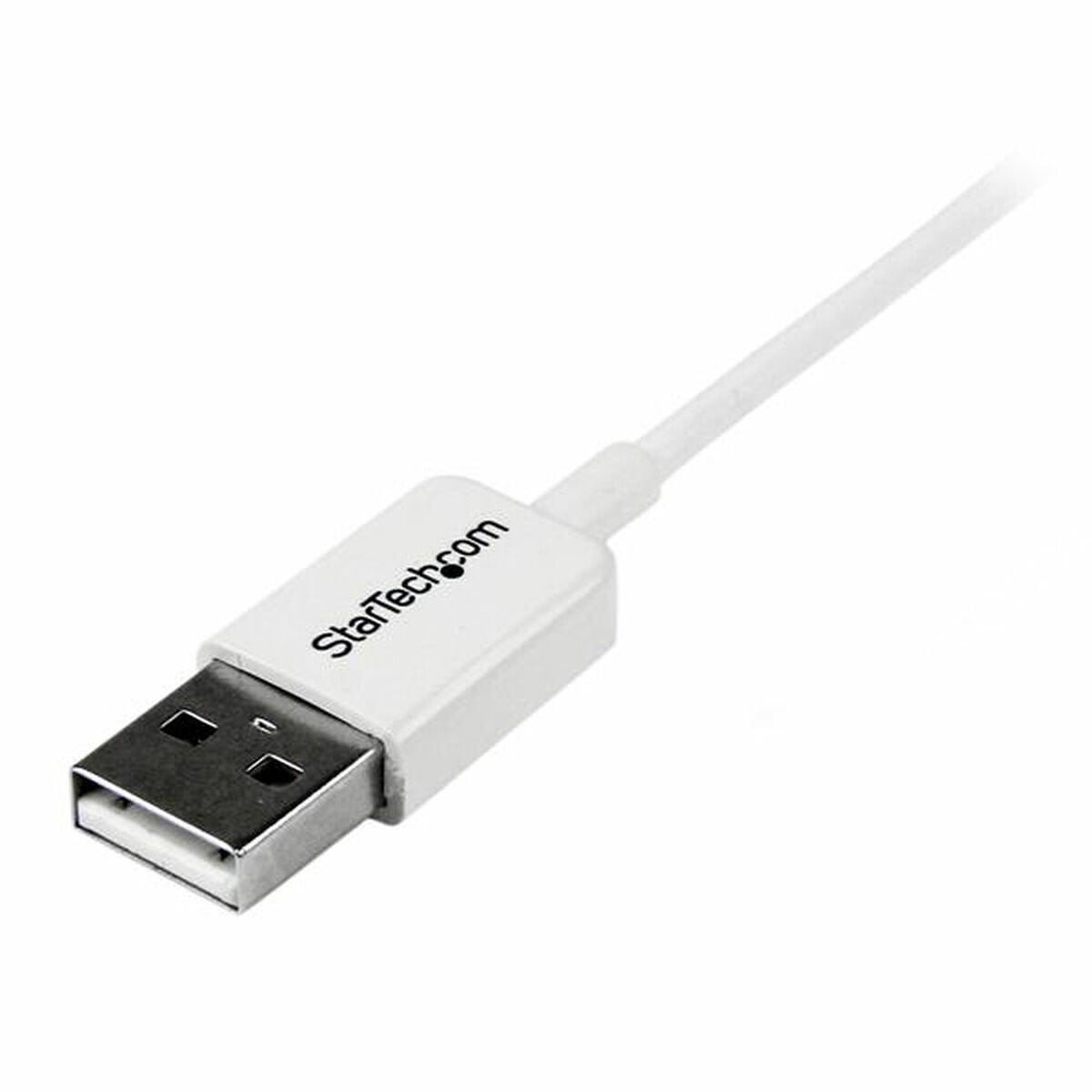 2m White Micro USB Cable - A to Micro B