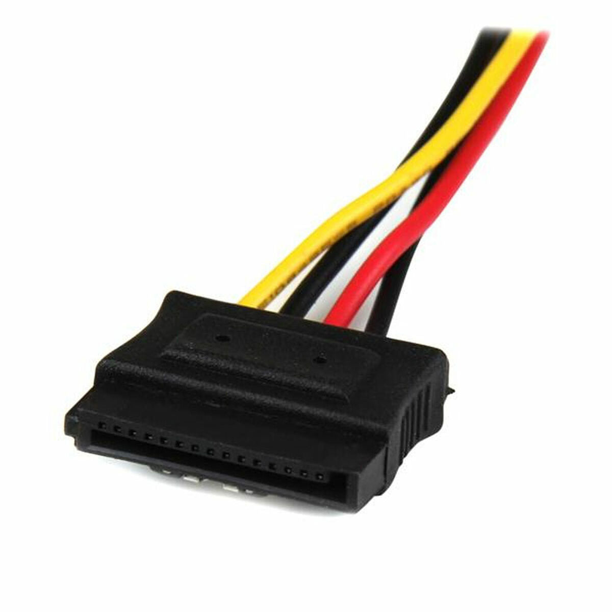 12" LP4 to 2x latching SATA Y Cable