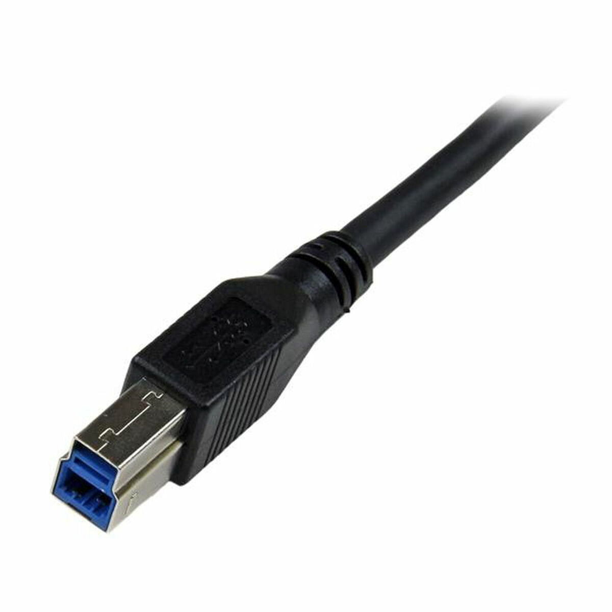 1m Black USB 3 Cable Right Angle A to B