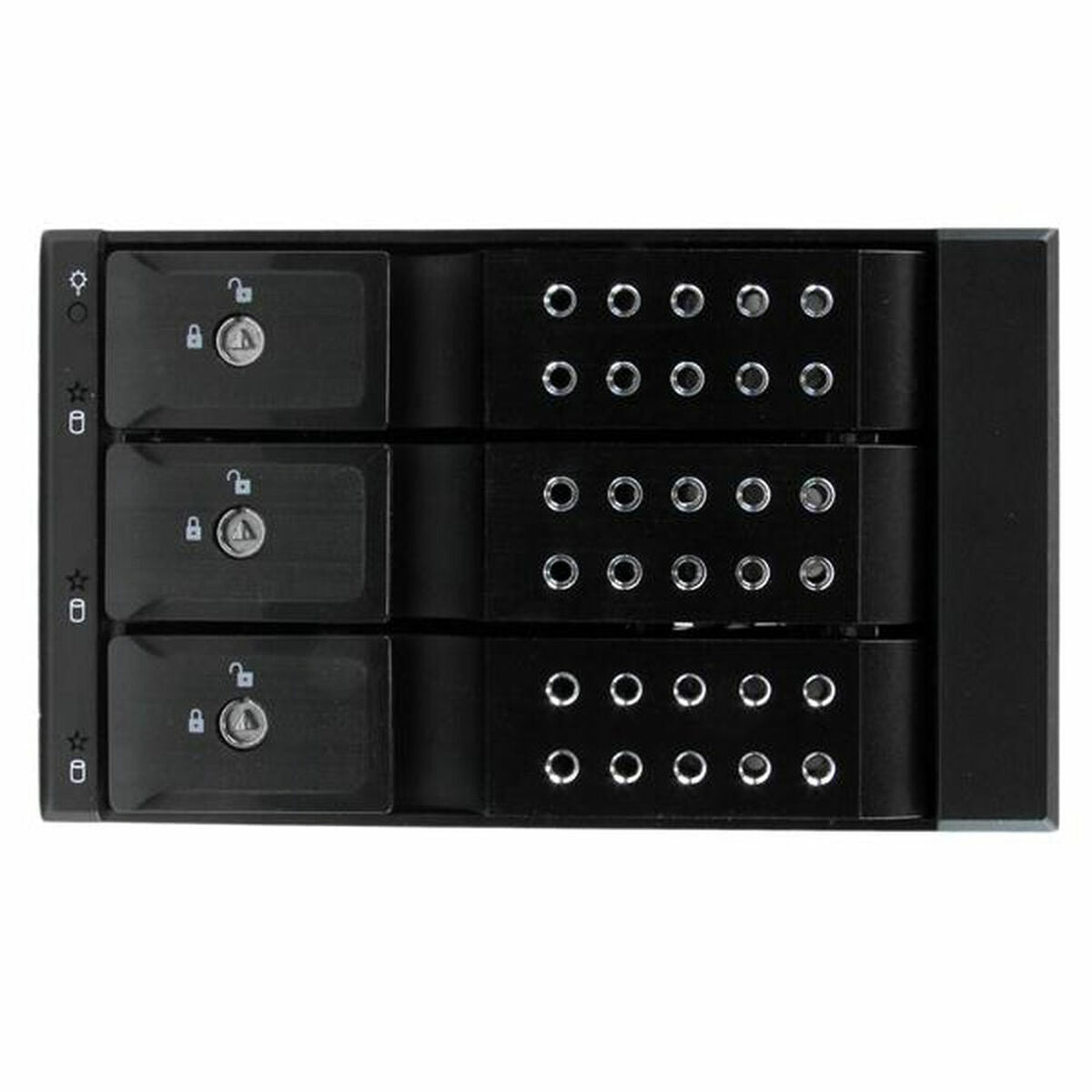 3-bay aluminium trayless hot-swap
