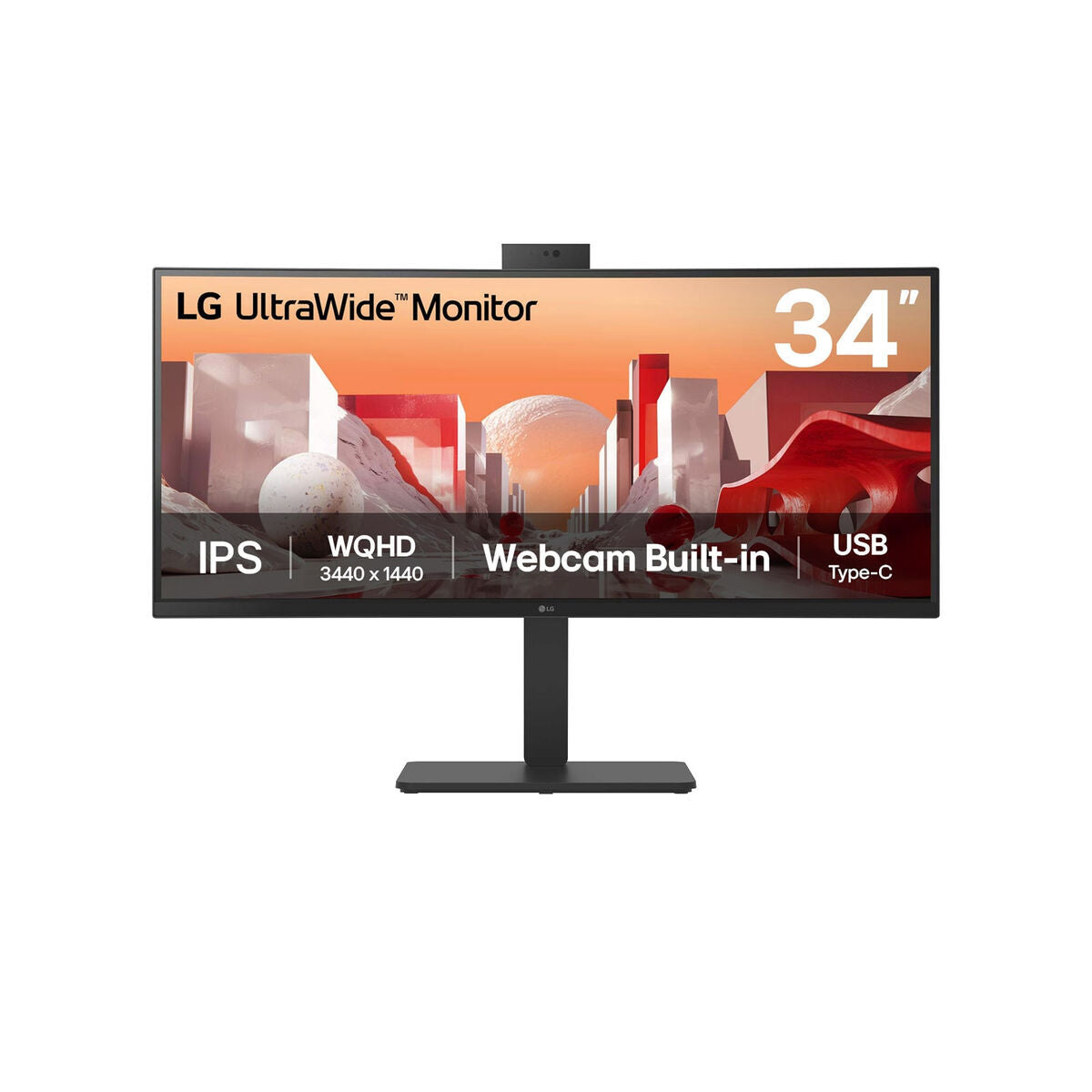"LG 34BA85QE-B écran plat de PC 86,4 cm (34"") 3440 x 1440 pixels Wide Quad HD LCD Noir"