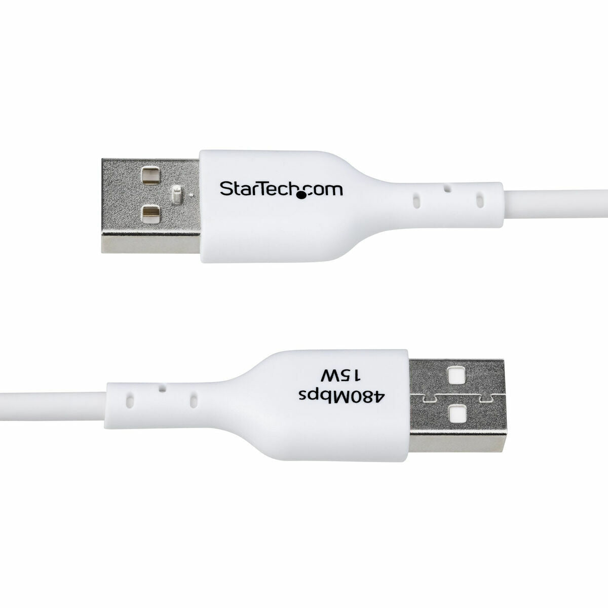 1m White USB-A to USB-C Charging Cable