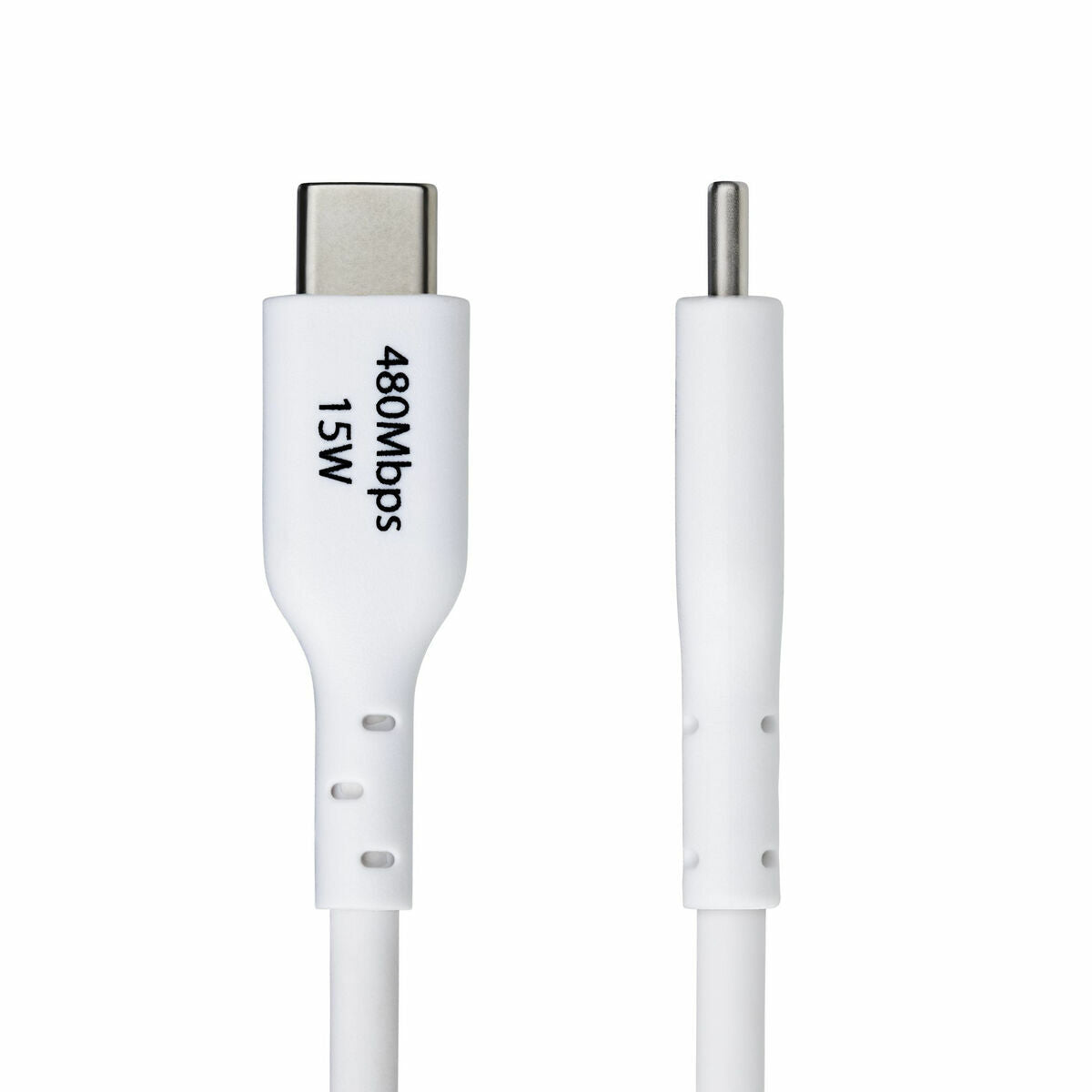 2m White USB-A to USB-C Charging Cable