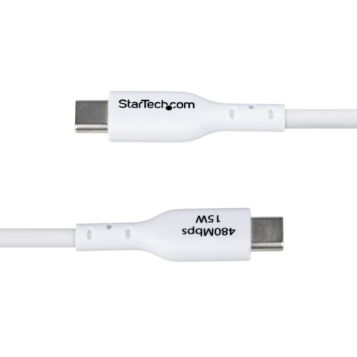 2m White USB-A to USB-C Charging Cable
