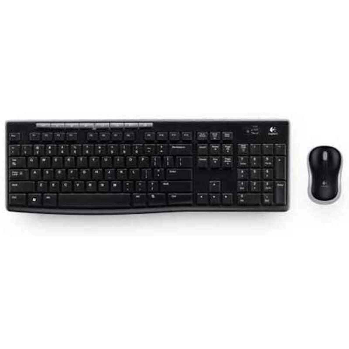 Logitech 920-004509 clavier Souris incluse Maison RF sans fil QWERTY Néerlandais Noir