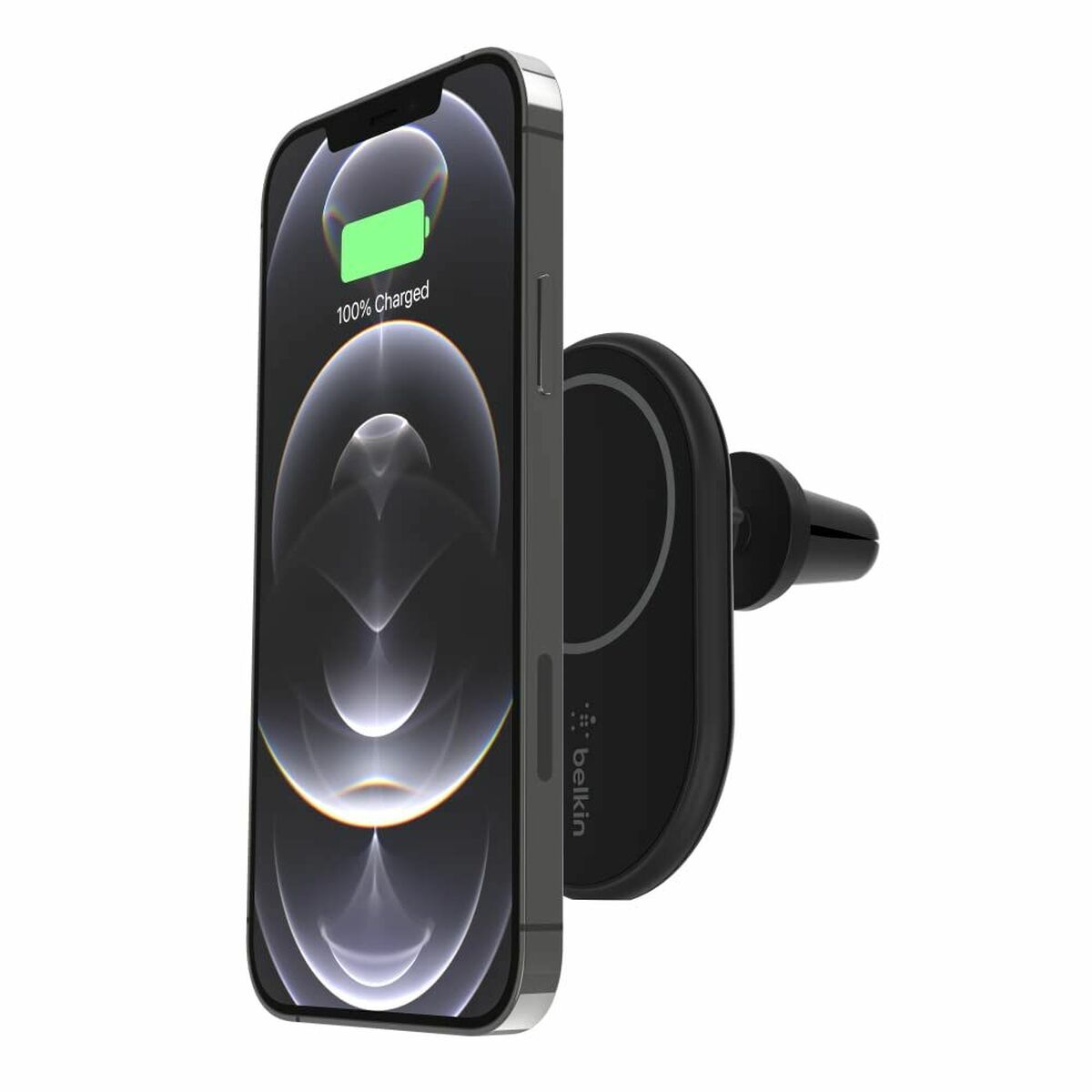 BELKIN BOOST CHARGE Magnetic wireless Car Vent Mount + Car Charger No CLA Black