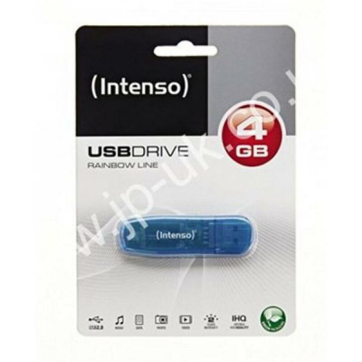 INTENSO Clé USB 2.0 Rainbow Line - 4 Go Bleu
