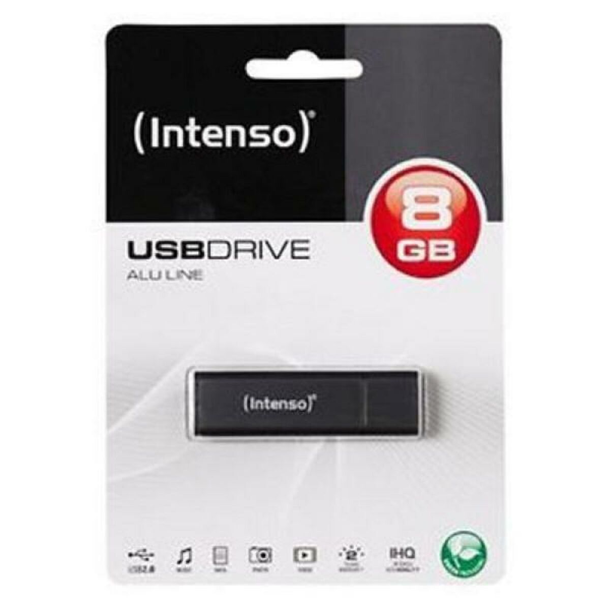 INTENSO Clé USB 2.0 Alu Line - 8 Go Anthracite