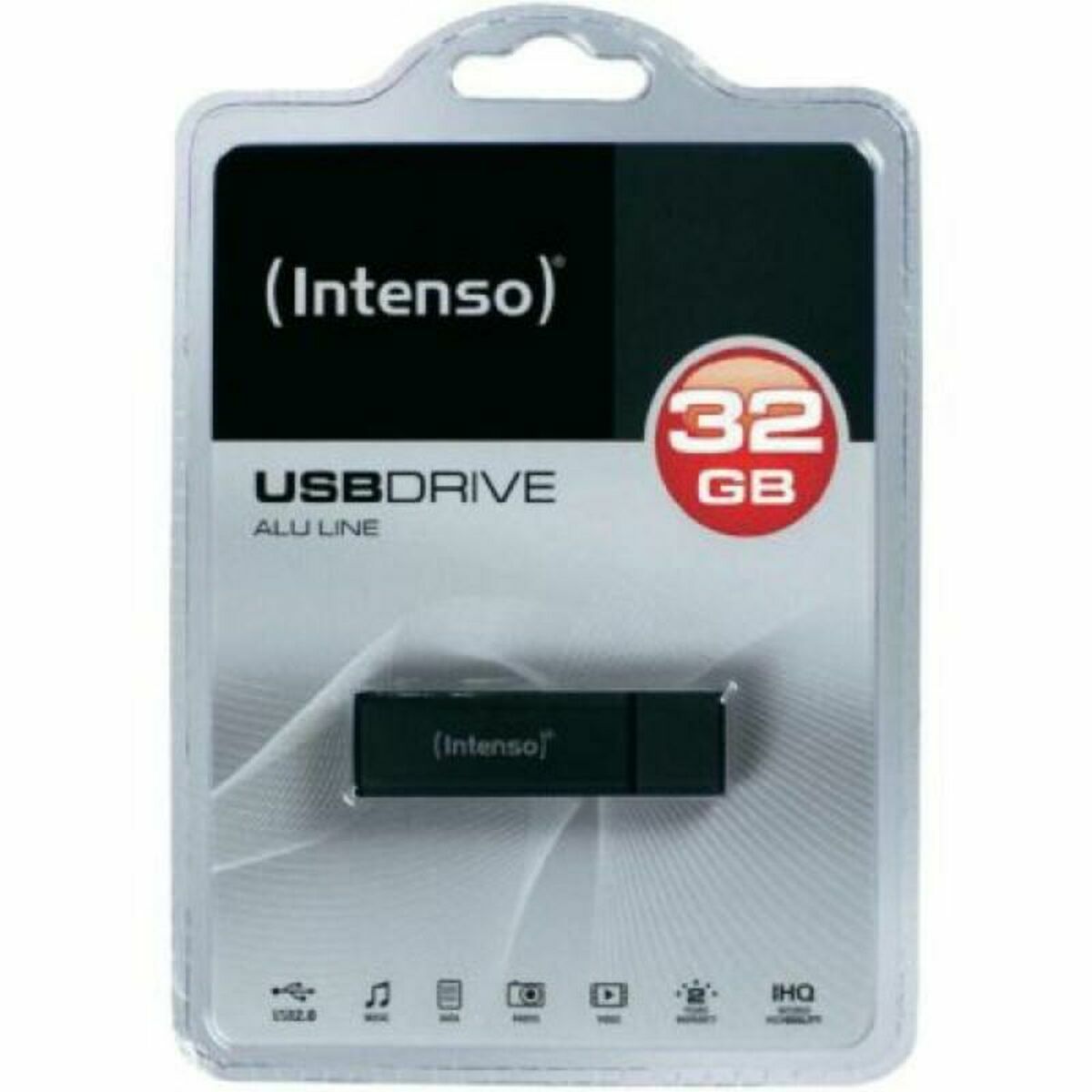 INTENSO Clé USB 2.0 Alu Line - 32 Go Anthracite