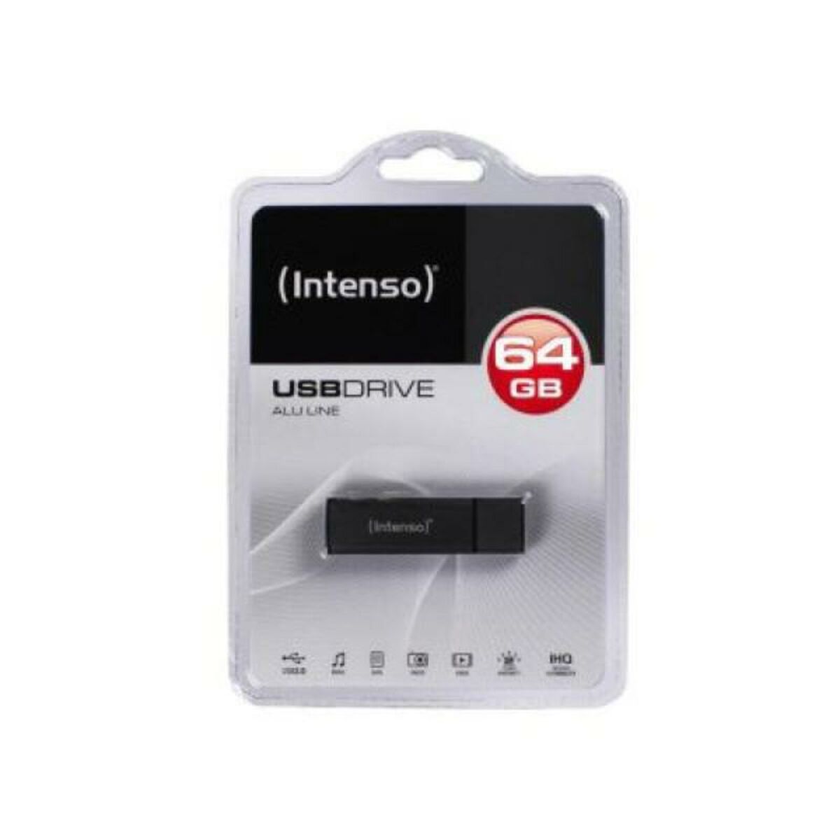 INTENSO Clé USB 2.0 Alu Line - 64 Go Anthracite