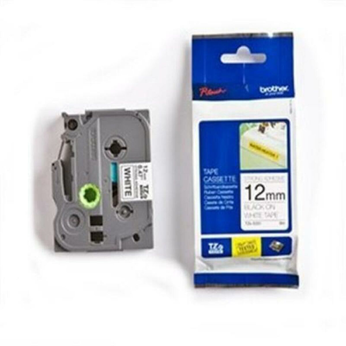Tape/12mm black on white f P-Touch TZE