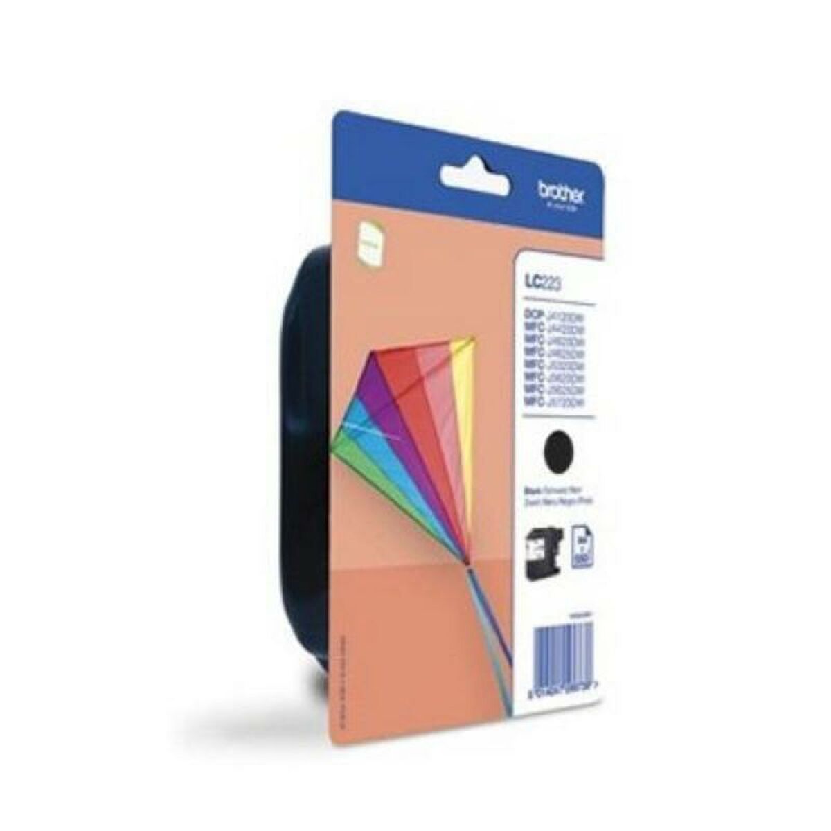 BROTHER LC-223 ink cartridge black standard capacity 550 pages 1-pack blister without alarm