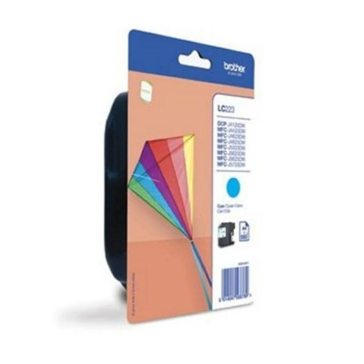 BROTHER LC-223 ink cartridge cyan standard capacity 550 pages 1-pack blister without alarm