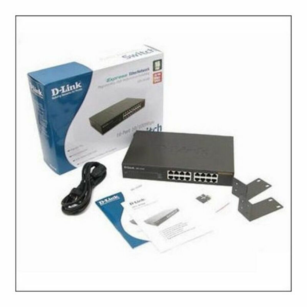 DLINK 16xRJ45 10/100 unmanaged 16port Switch