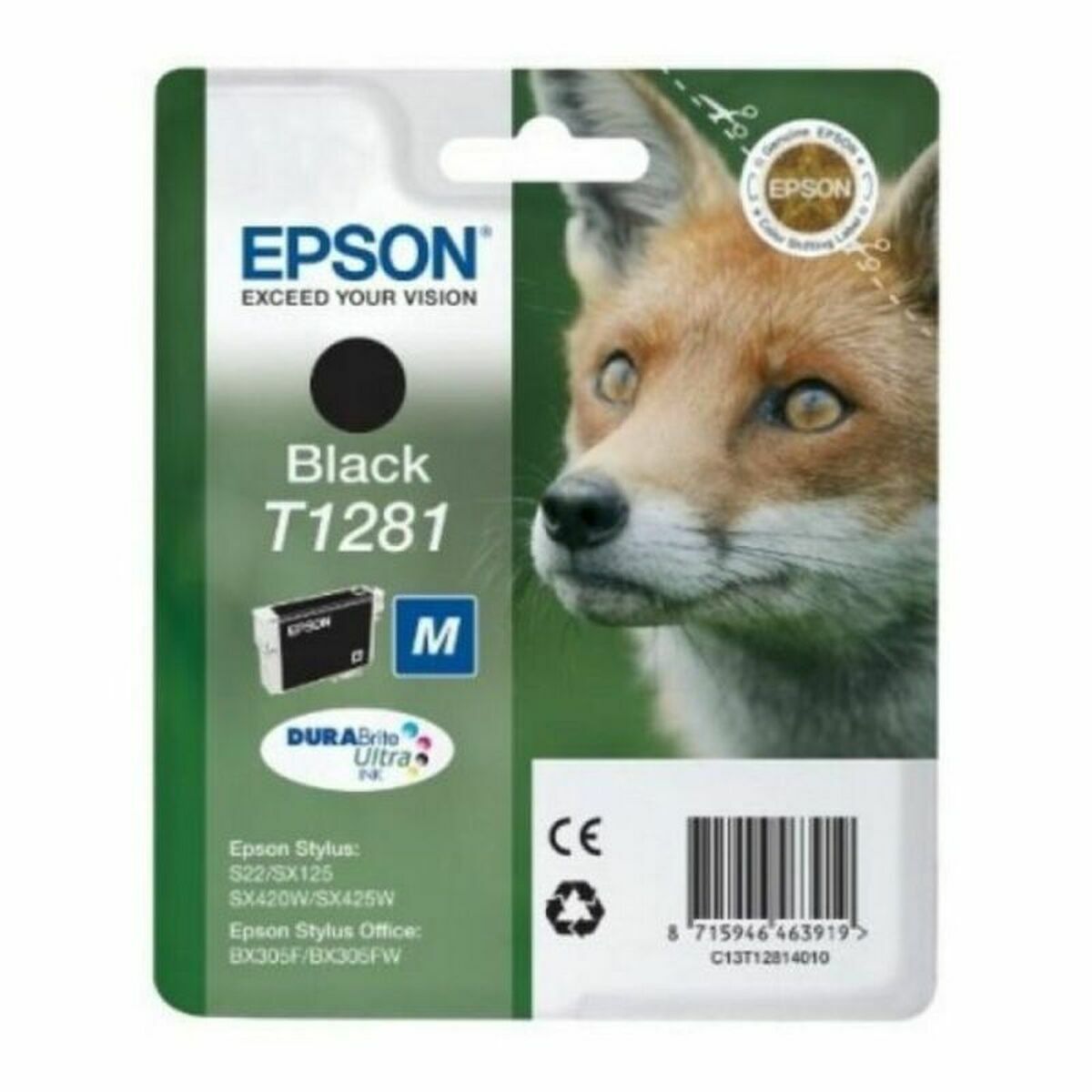 EPSON 6LB T1281 ink cartridge black standard capacity 5.9ml 1-pack RF-AM blister w/s