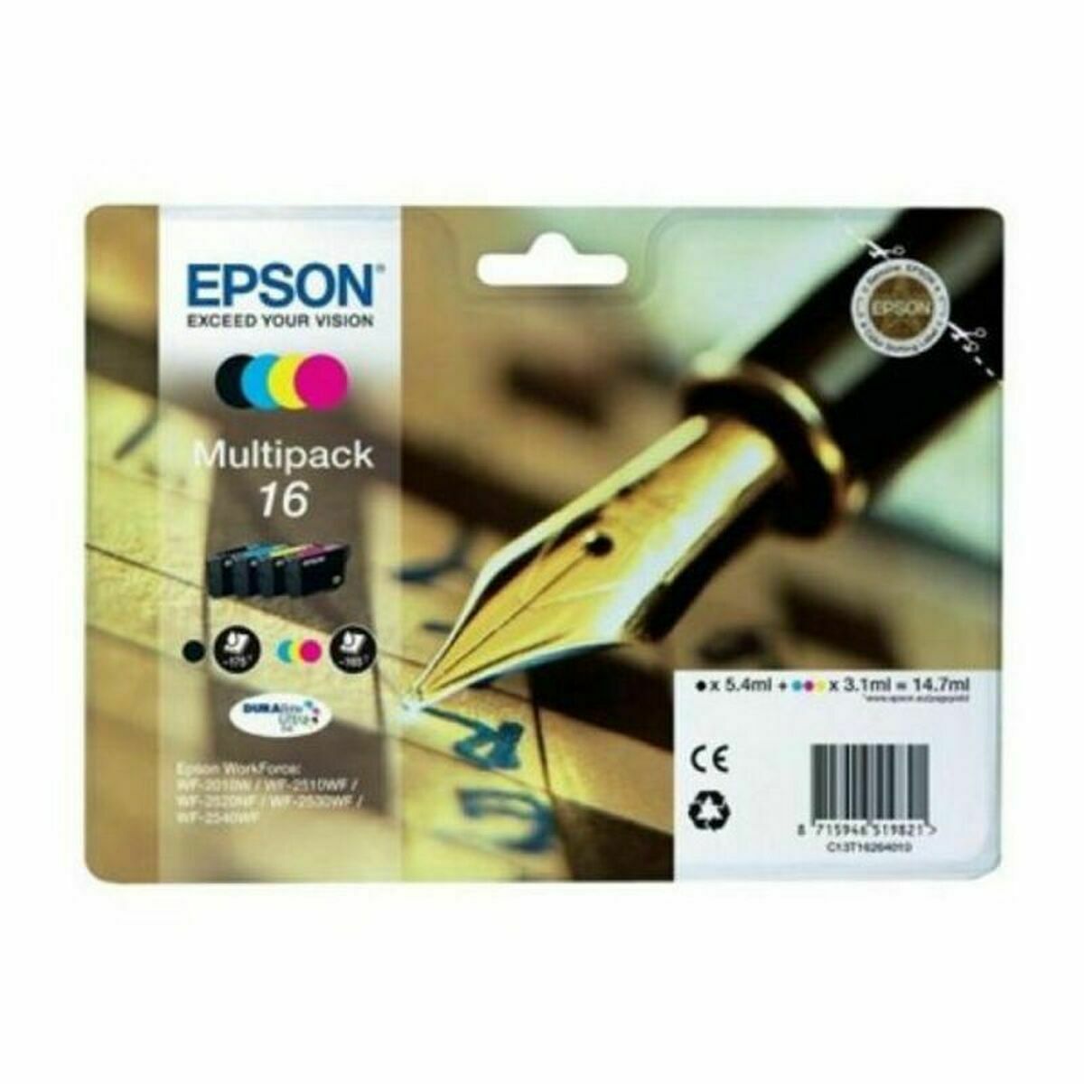 EPSON 2LB 16 ink cartridge black and tri-colour standard capacity 14.7ml 1-pack RF-AM blister w/s