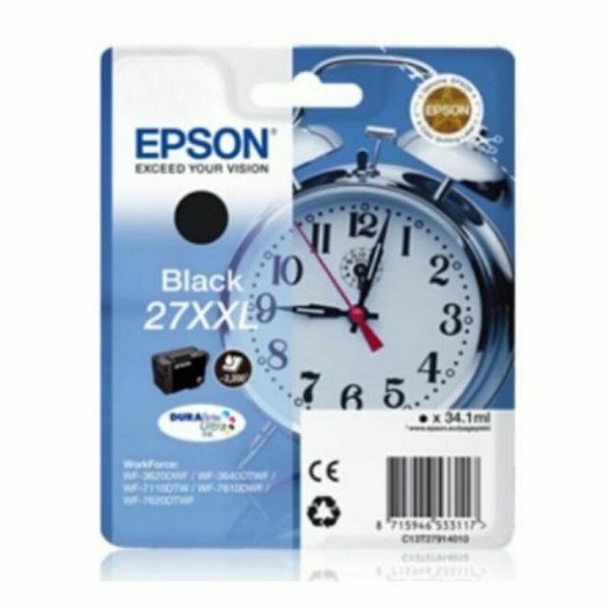 Ink/27XXL Alarm Clock 34.1ml BK