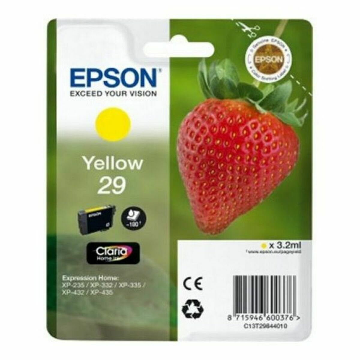 EPSON 4LB Cartridge Fraise - Ink Claria Home Yellow w/s