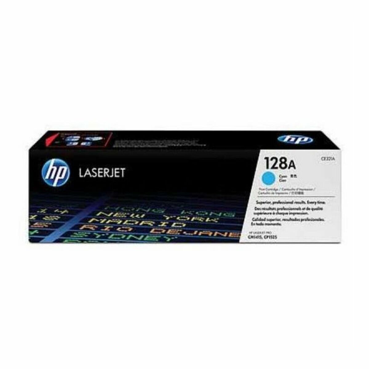 HP 128A original LaserJet Toner cartridge CE321A cyan standard capacity 1.300 pages 1-pack