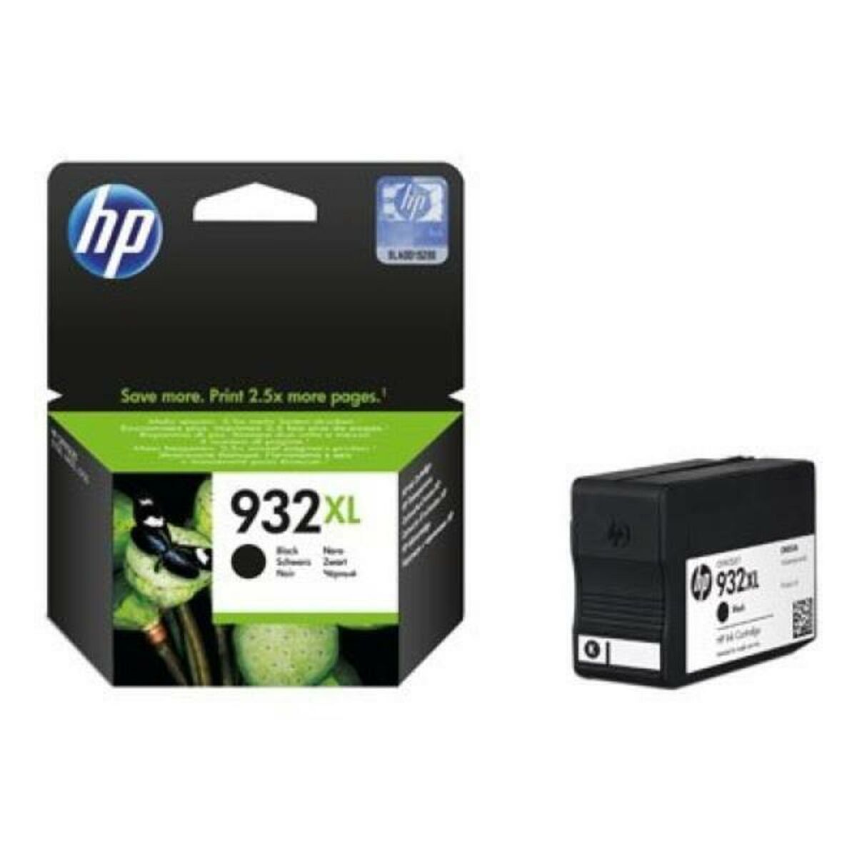 HP 932XL cartouche d'encre noir grande capacité authentique - Rendement élevé (XL) - Encre a pigments - 22,5 ml - 1000 pages - 1 piece(s)