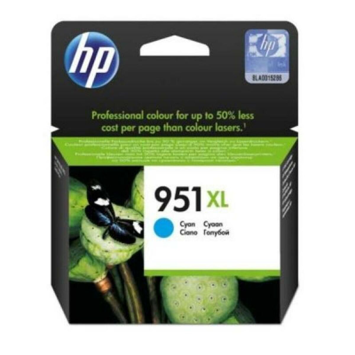 HP 951XL original Ink cartridge CN046AE 301 cyan high capacity 1.500 pages 1-pack Blister multi tag Officejet