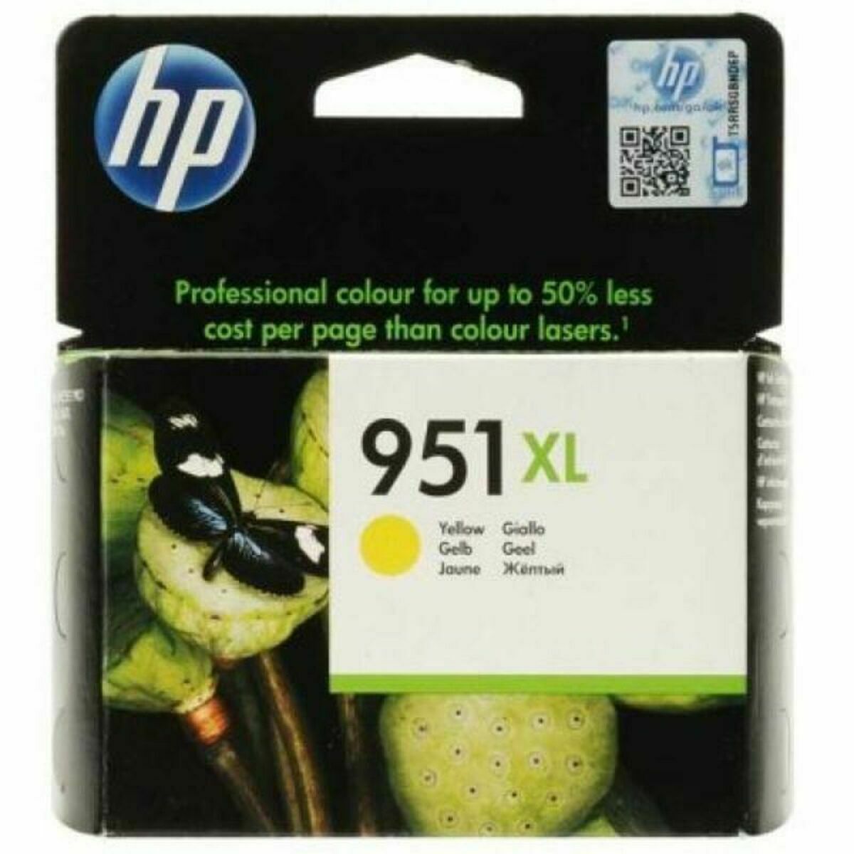 HP 951XL original Ink cartridge CN048AE 301 yellow high capacity 1.500 pages 1-pack Blister multi tag Officejet