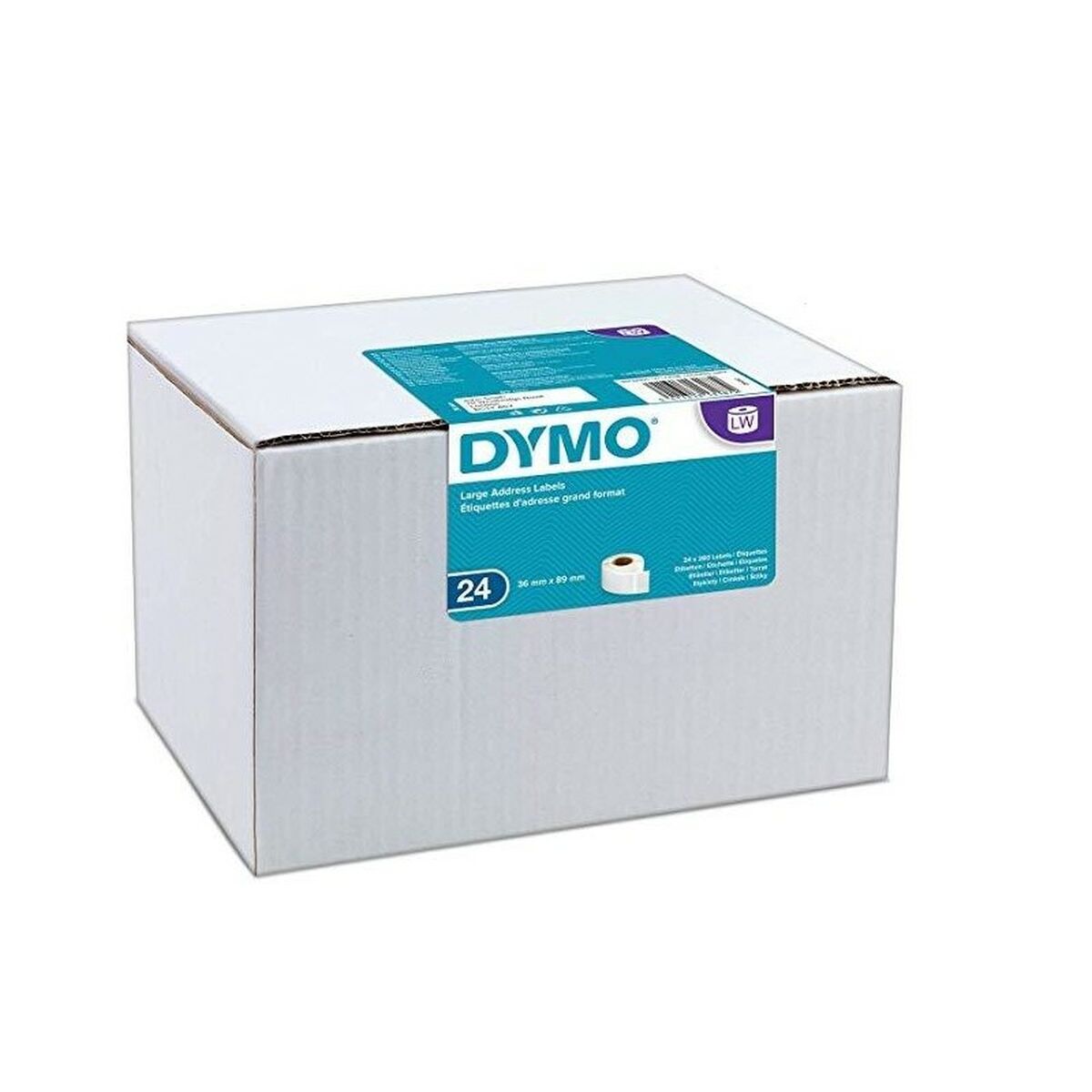 DYMO LabelWriter 36 mm x 89 mm, 6240 étiquettes