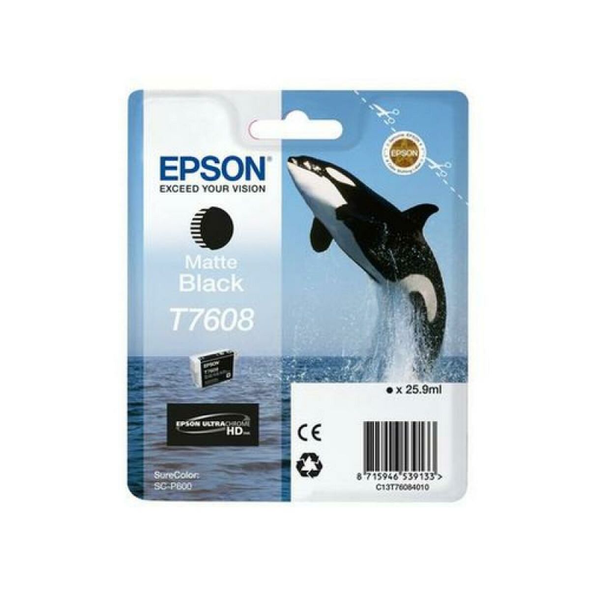 EPSON T7608 ink cartridge matte black high capacity 25 9ml 1082 pages 1-pack