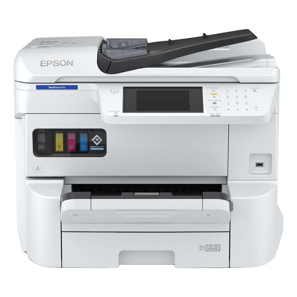 EPSON WorkForce Pro EM-C7100DWF MFP colour inkjet A3 297x420mm A3 22ppm Copy 25ppm Print 335sheets LAN Wi-Fi USB