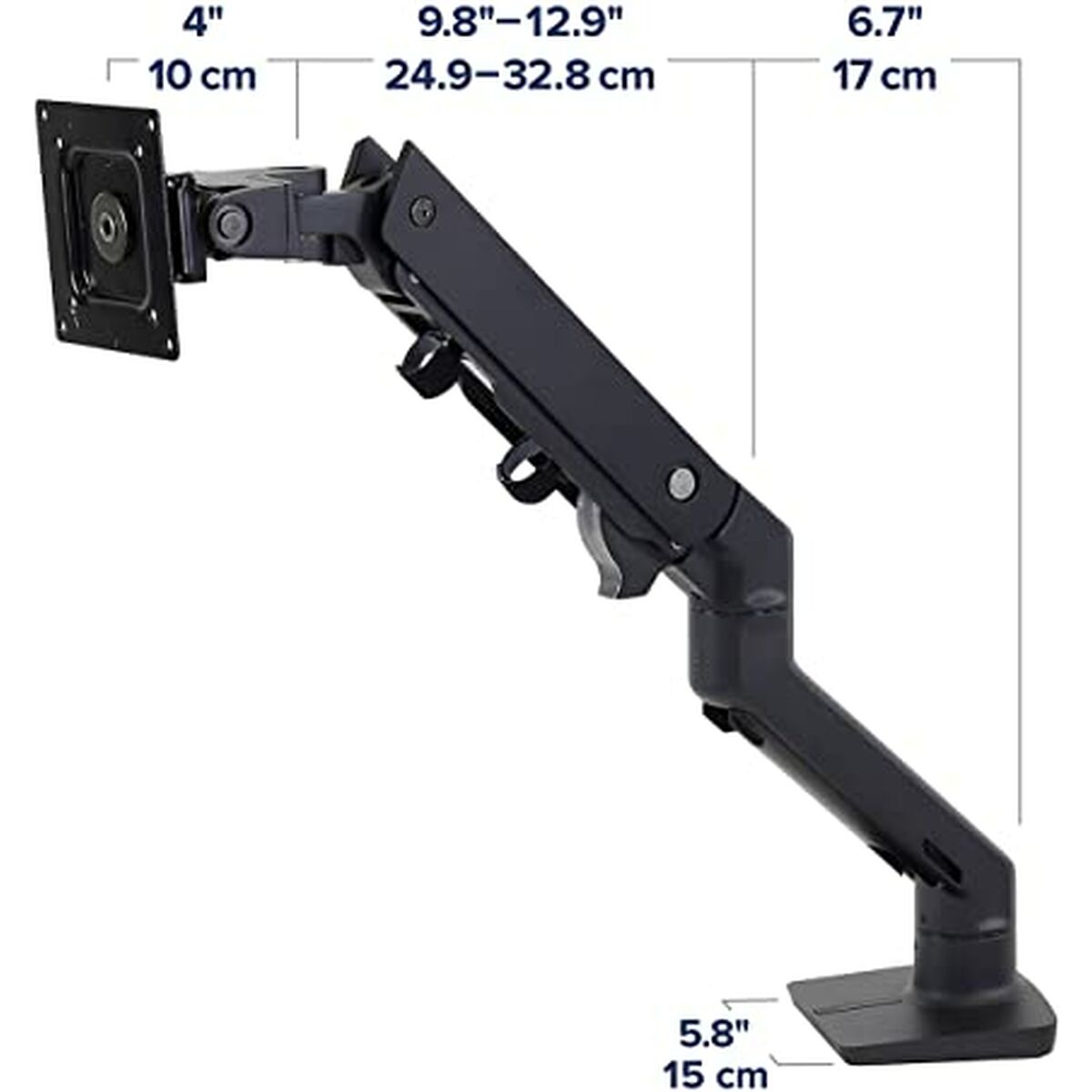 HX Desk Monitor Arm with HD Pivot Matte