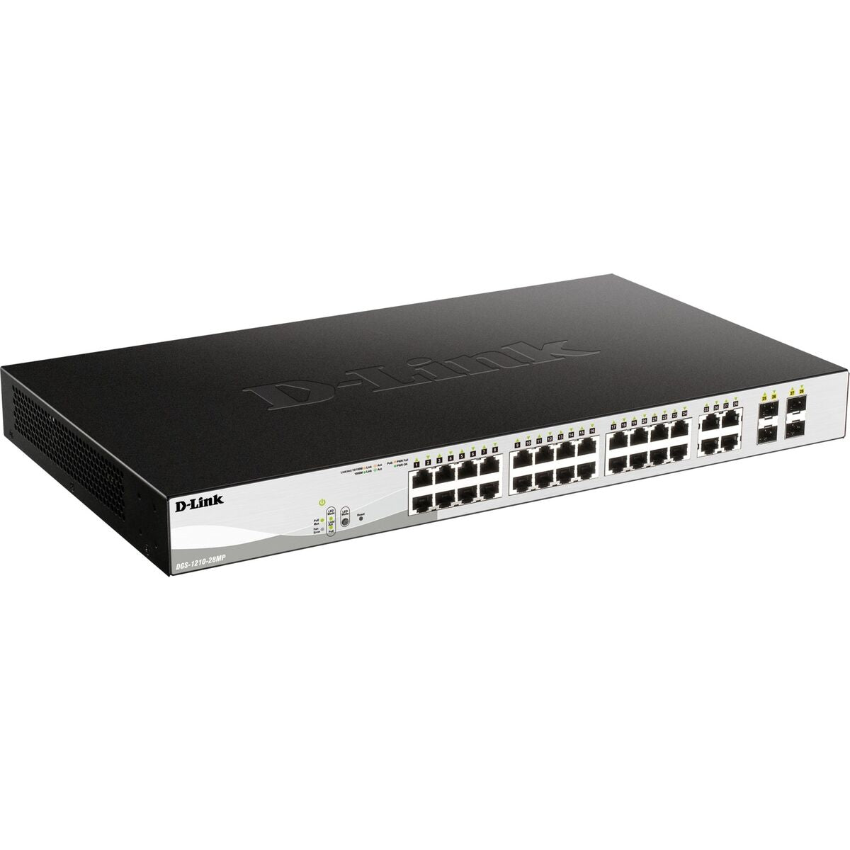 D-LINK 28-Port Layer2 PoE+ Gigabit Smart Managed Switch dlink green 3.0 24x 10/100/1000Mbit/s TP RJ-45 PoE Port Port 1-24 802.3at