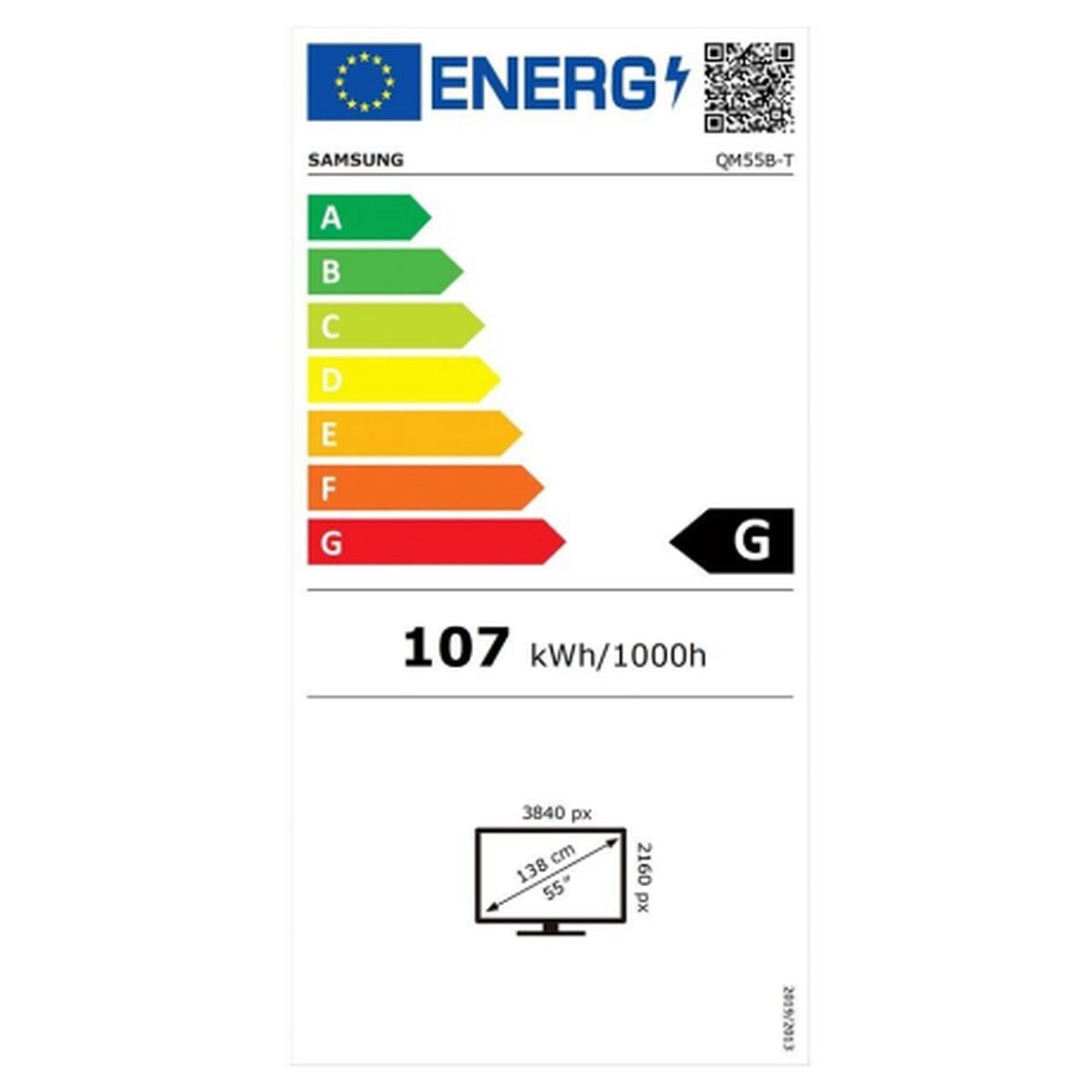 Samsung 55" Wide 16:9 QM55B-T