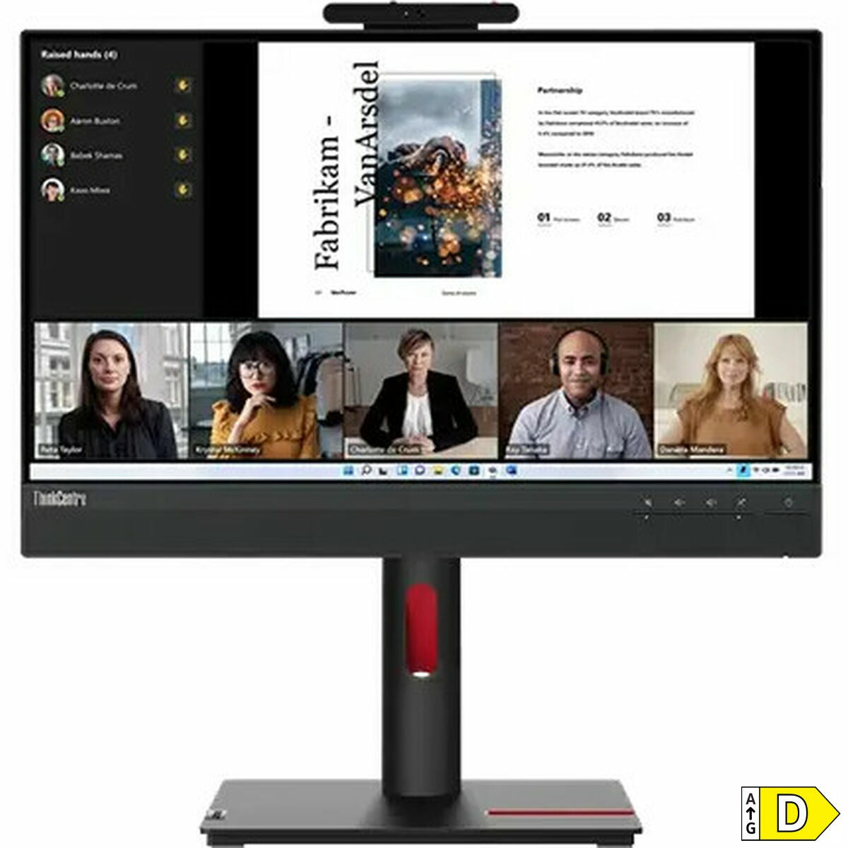 LENOVO ThinkVision TIO22 G5 21.5p Touch IPS WLED 16:9 250cd/m2 4ms HDMI DP USB