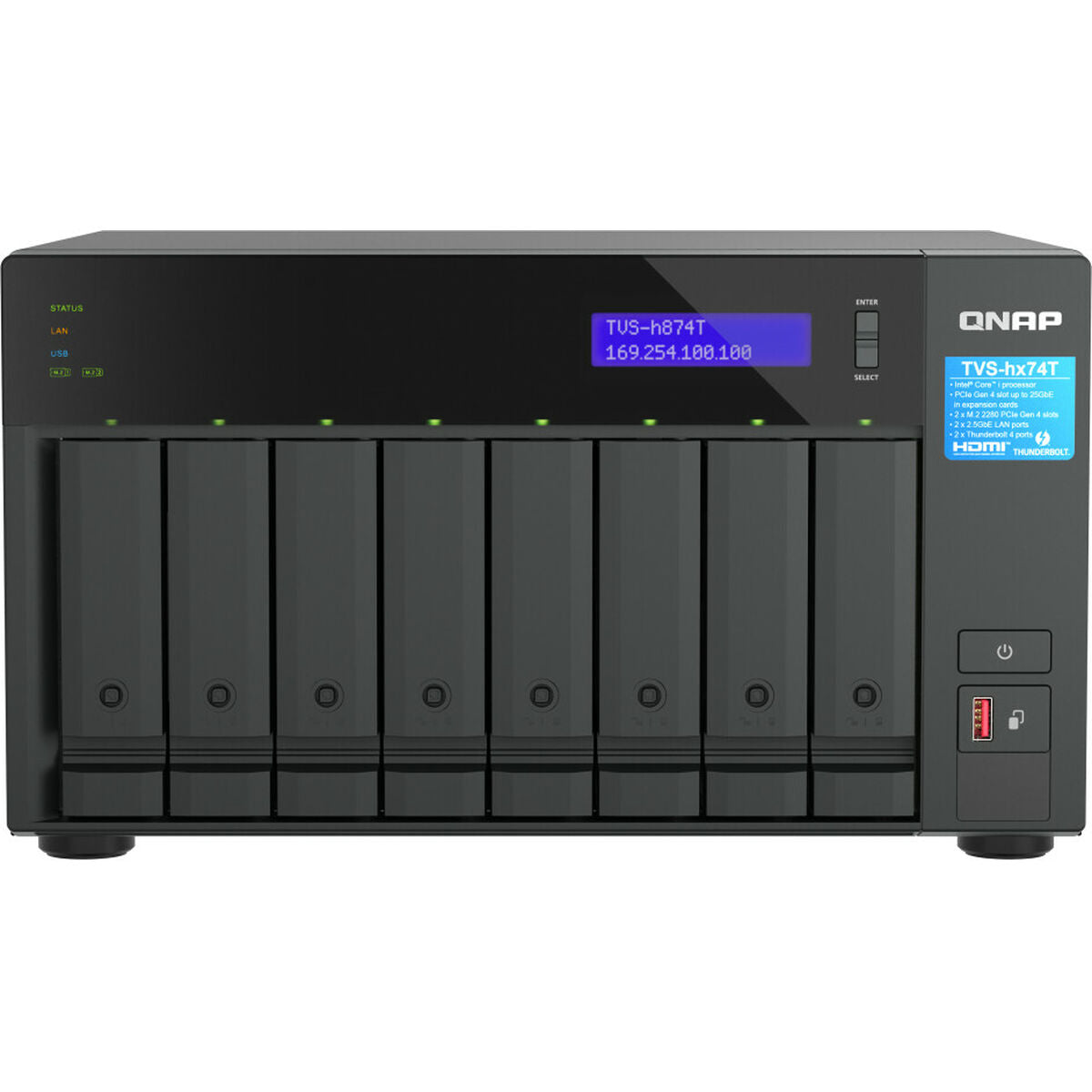 8-bay QuTS hero NAS i7 12-core